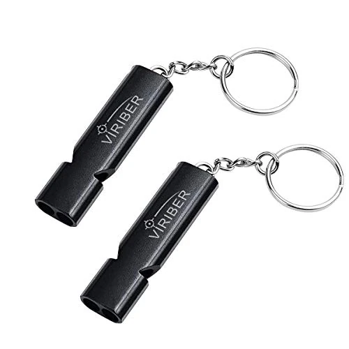 Viriber Emergency Survival Safety Whistle，Outdoor Multifunctional Tool with Lanyard,Compass,Thermometer,Ideal for Kayaking, Boating, Hiking, Camping, Climbing