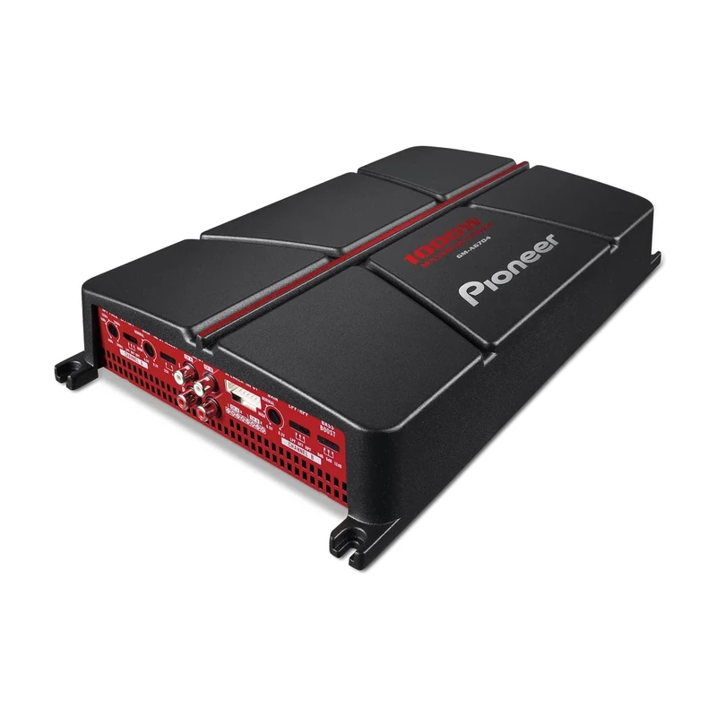 Pioneer GM-A6704 4-Channel Car Amplifier – 1000W Max, Class AB, Bridgeable Design, Bridgeable, High-/Low-Pass Filters