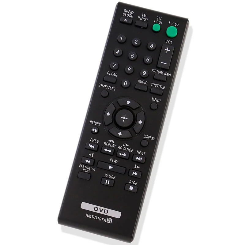 RMT-D197A Replace Remote Control fit for Sony DVD Player DVP-SR510H DVP-SR210P DVP-SR510 DVP-SR210 DVP-SR201P DVP-SR405P RMTD197A DVPSR510H DVPSR210P DVPSR510 DVPSR210 DVPSR201P DVPSR405P