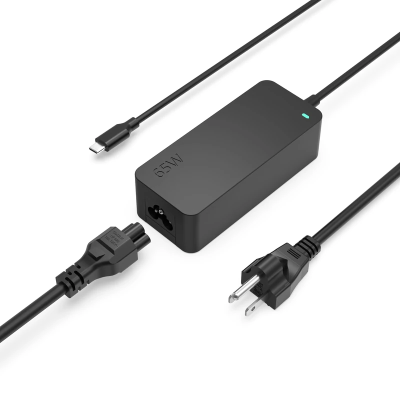 USB C Charger Fit for Lenovo Laptop - New Version - 10Ft Extended Sturdy Cable, Power Light, PD Fast Charging, Fit for Thinkpad, Yoga, Chromebook, Thinkbook, 65W/45W