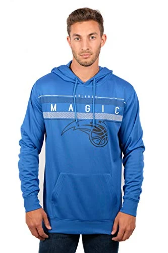 Ultra Game NBA Official Men’s Super Soft Midtown Hoodie Pullover Sweatshirt - Unisex, Orlando Magic, Team Color, Medium