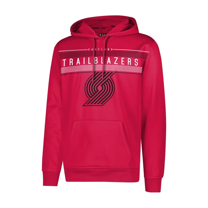 Ultra Game NBA Official Men’s Super Soft Midtown Hoodie Pullover Sweatshirt - Unisex, Portland Trail Blazers, Team Color, Medium