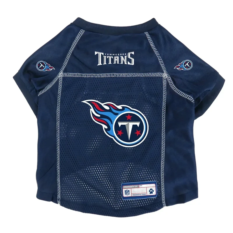 Littlearth NFL Tennessee Titans Basic Pet Jersey, Team Color, X-Small - Image 1