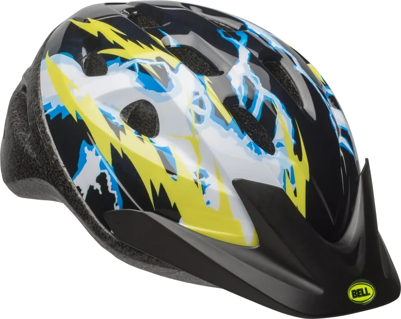 Bell Child Rally Bike Helmet - Lightning Black & Yellow