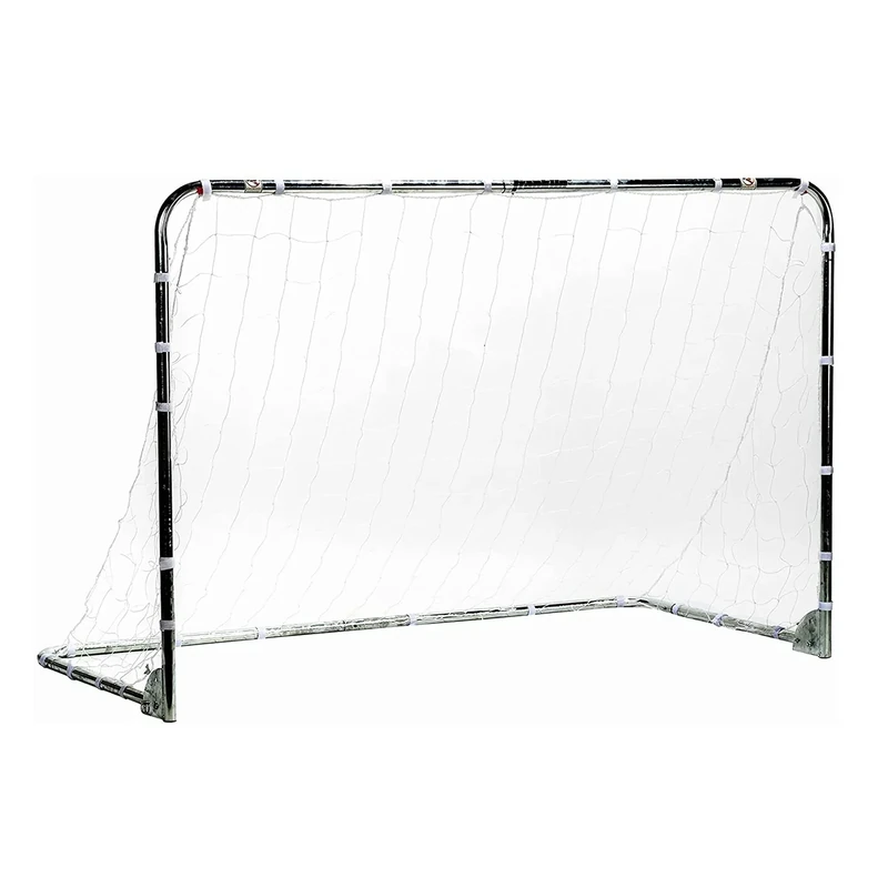 Franklin Sports Folding Steel Soccer Goal - Silver - 4' x 6'