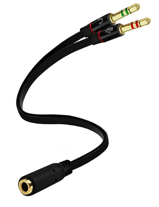D & K Exclusives 3.5mm Headphone Splitter - Dual Y Adapter for PC