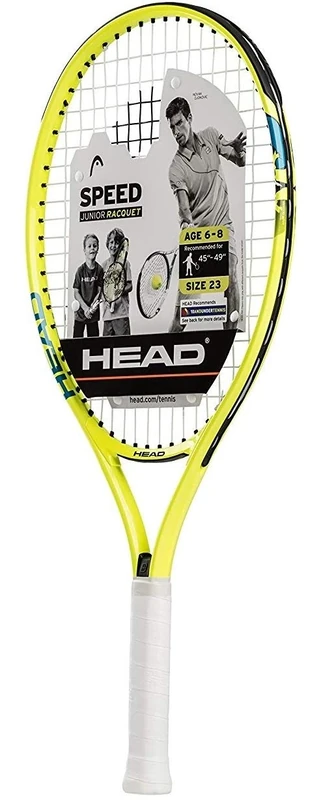 HEAD Speed Kids Tennis Racquet - Beginners Pre-Strung Head Light Balance Jr Racket - 23 Inch, Yellow