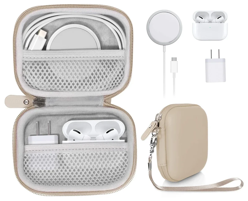 CaseSack All-in-One Case for iPhone MagSafe Charger & Battery Pack, Storage for Accessories/Power Adapter/Charge Cable/Docks, Compatible with AirPods 4/ Pro 3/2/ 1