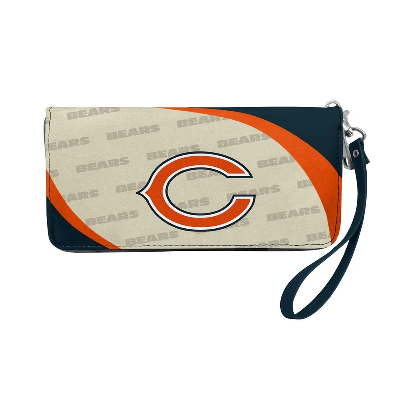 Littlearth NFL Chicago Bears Curve Zip Organizer, Team Color, 8" x 4" x 1"
