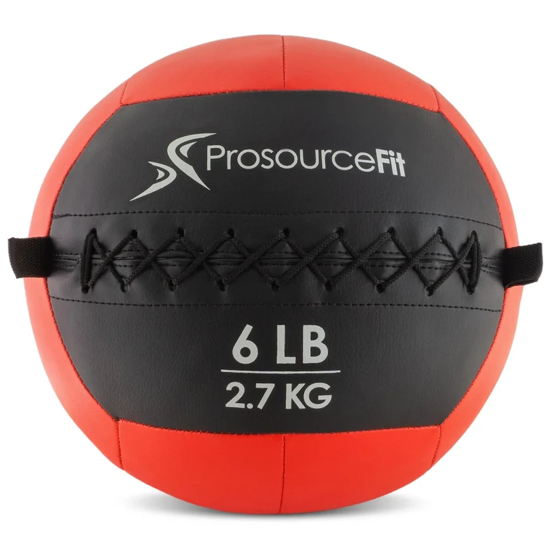 ProsourceFit Soft Medicine Balls, Wall Balls and Full Body Dynamic Exercises, Color-Coded Weights: 6, 10, 14, 20 lb.