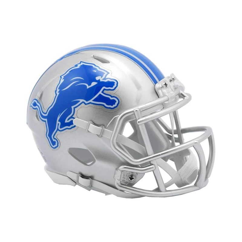 Riddell unisex adult Revolution Detroit Lions Helmet Riddell Replica Mini Speed Style, Team Color, One Size US - Image 1