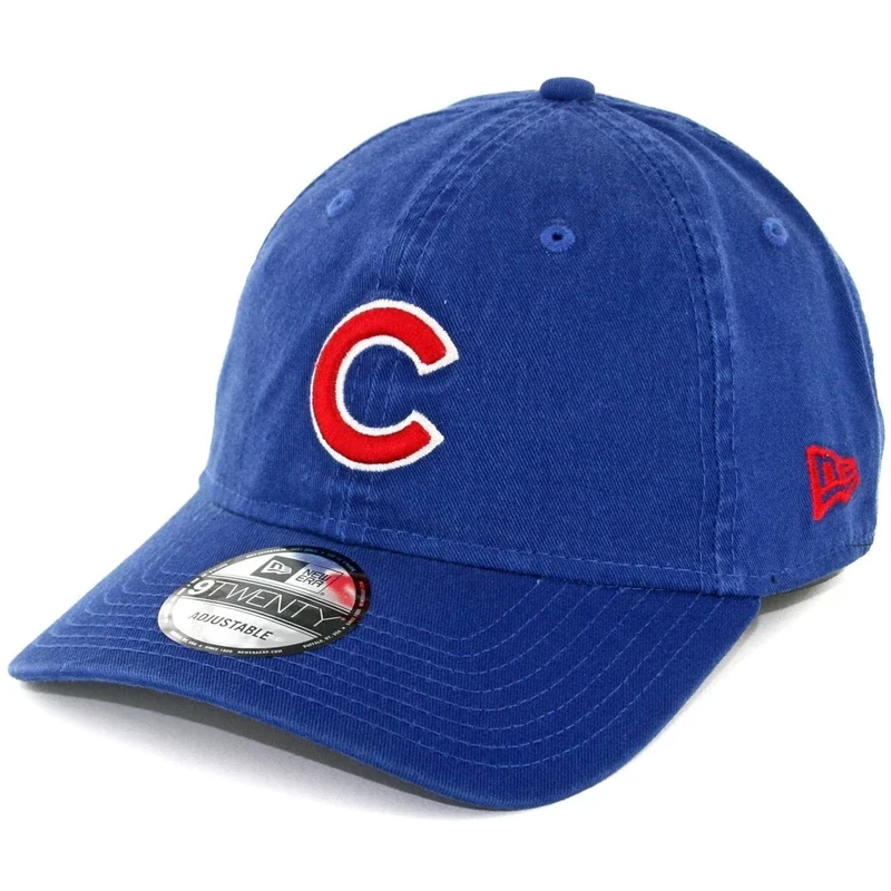 New Era 920 "Core Classic Chicago Cubs" Strapback Hat (Light Royal) Polo Dad Cap
