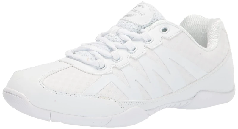 chassé Apex Cheerleading Shoes - White Cheer Shoes for Women (White, Size 11 Adult)
