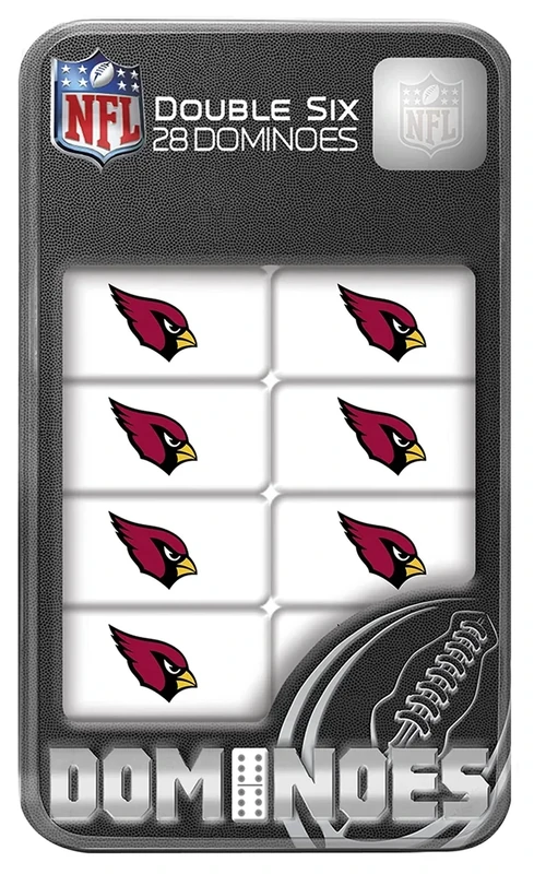 MasterPieces Officially Licensed NFL Arizona Cardinals 28 Piece Dominoes Game, For Ages 6+ - Image 1