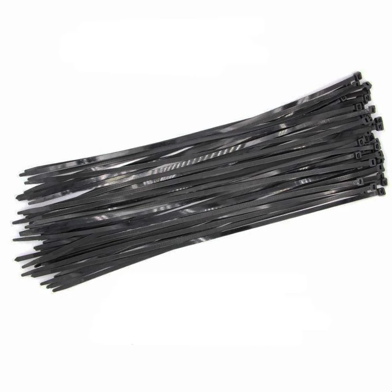 HAODE FASHION Extra Long 26 Inch Heavy Duty Black Zip Ties Outdoor-Strong Cable Ties 200 LBS Strength-Industrial Plastic Zip Tie Straps Durable-50 Pack-Garden Wire Ties Outside (26",200LB, Black)