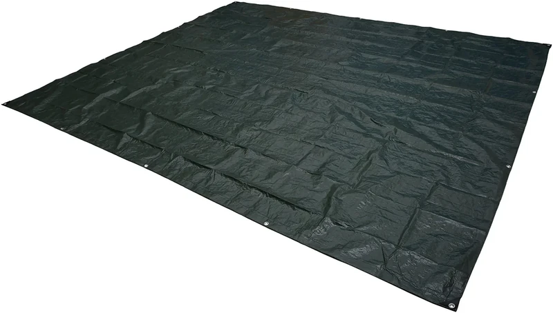 Amazon Basics Waterproof Camping Tarp, 8 Feet x 10 Feet, Dark Green - Image 1