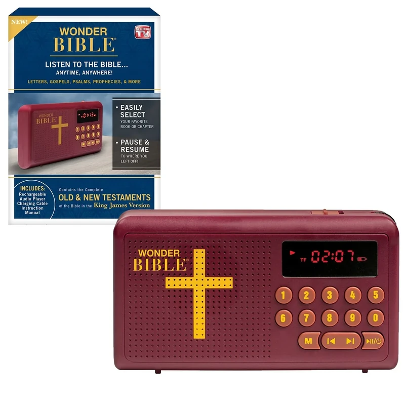 WONDER BIBLE KJV Audio Player - Complete Bible+10 Meditation Tracks