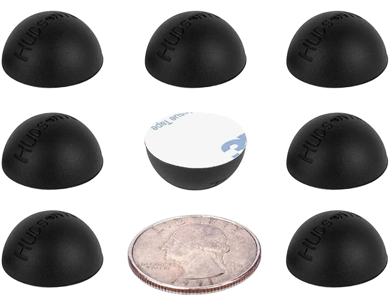 Speaker Isolation Pads – 8-Pack 0.75" Platinum Silicone Feet for Speakers, Subwoofers, Turntables – Non-Slip, Vibration Damping Pads with Adhesive – 20 Duro Anti-Vibration Mounts