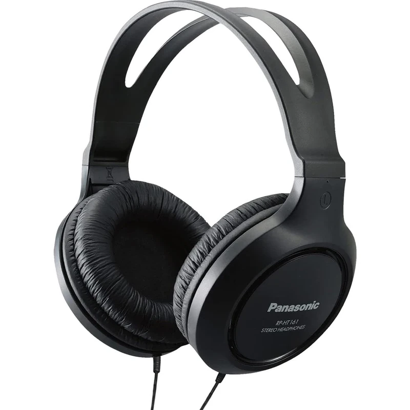 Panasonic RP-HT161-K Headphones - Light, Clear Sound, Extra Bass