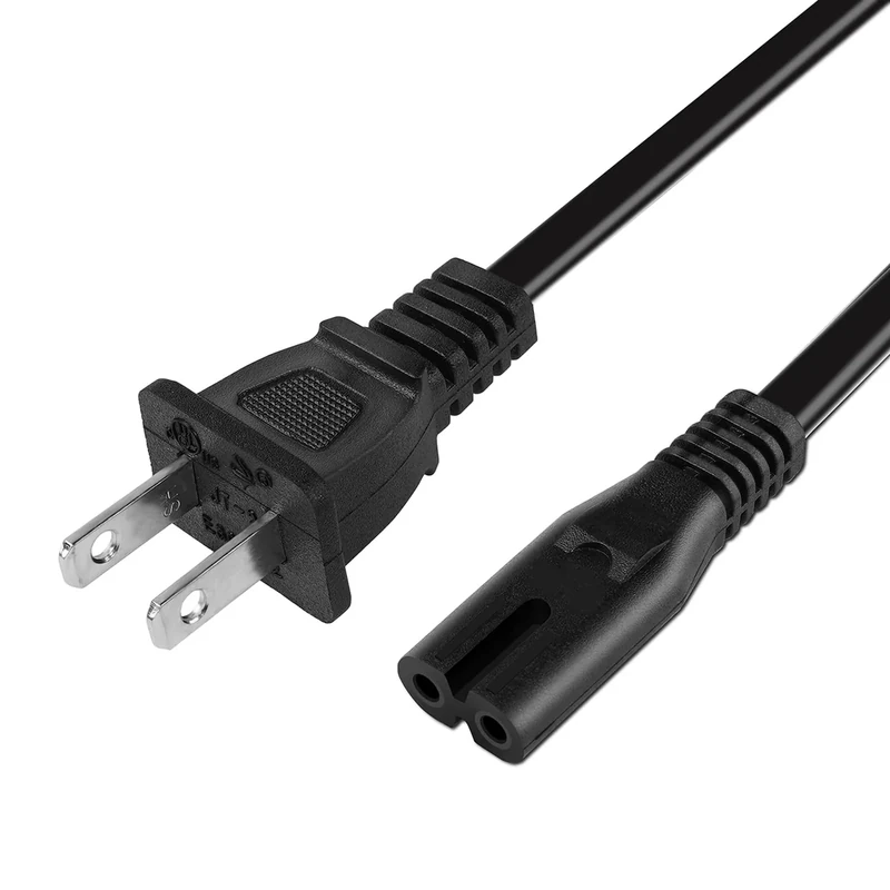 Printer Power Cord for HP OfficeJet Pro/Envy/DeskJet/Photosmart Series, 2 Prong Power Cable Replacement