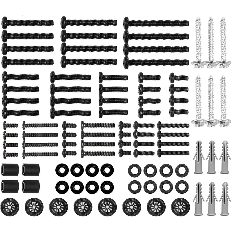 Suptek Universal TV Installation Hardware Kit Includes M4 M5 M6 M8 TV Sets Screws and Spacers for Most TVs Up to 80"/204cm YF-UVSP - Image 1