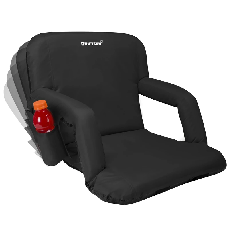 Driftsun Stadium Seats with Back Support, Deluxe Bleacher Chairs with Support Cushion, Padded Seats with Waterproof Chair