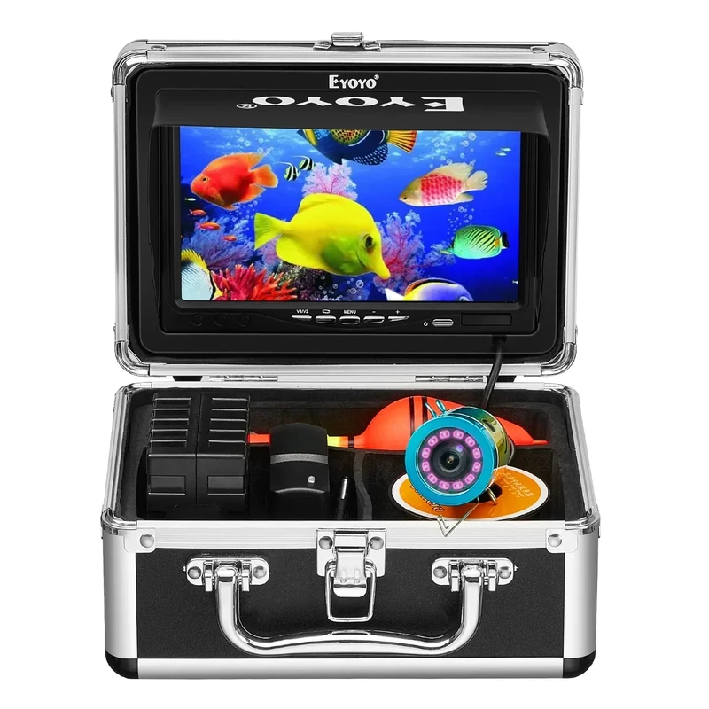 Eyoyo 7" Fishing Camera - LCD Monitor, 1000TVL, 12 Lights