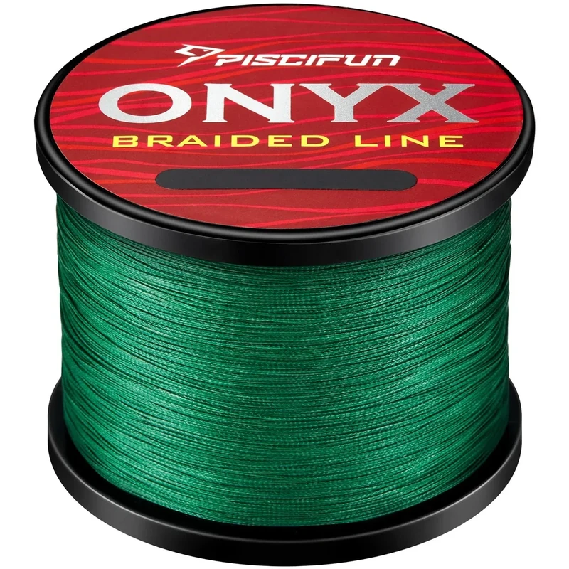 Piscifun Onyx Braided Fishing Line Advanced Superline Braid Lines 150Yd 15lb Green