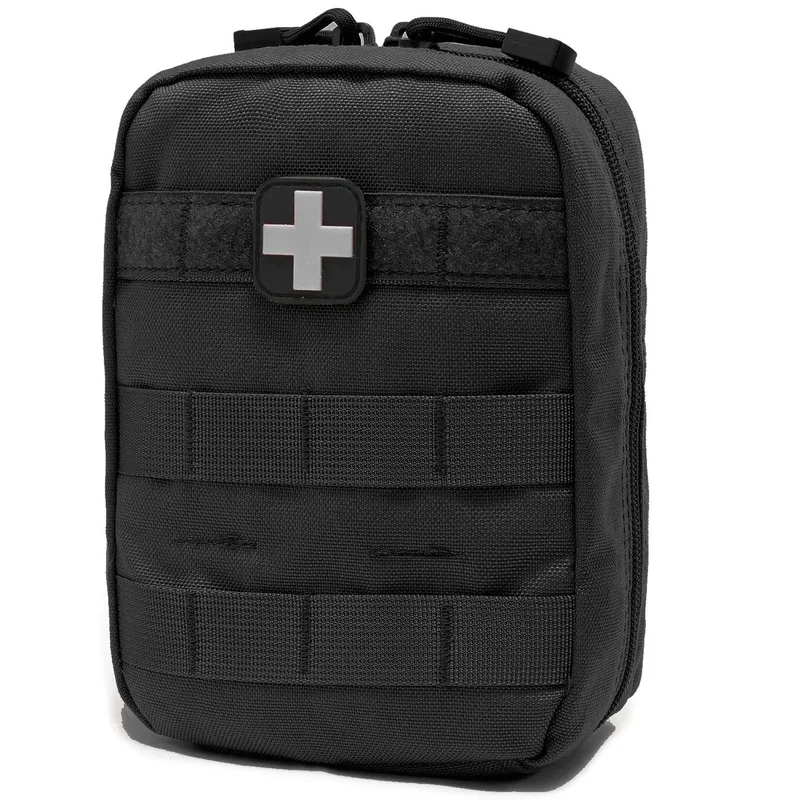 Carlebben EMT Pouch MOLLE Ifak Pouch Tactical MOLLE Medical First Aid Kit Utility Pouch (With Medical Supplies)
