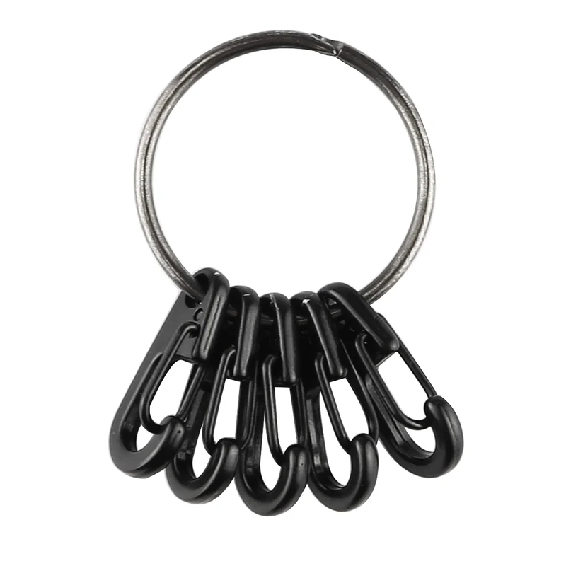 SWATOM Small Mini Carabiner Clip Tiny Spring Snap Hook Keychains Micro Carabiners for Paracord EDC Alloy Key Rings Outdoor Hiking Fishing Camping Backpack Accessories