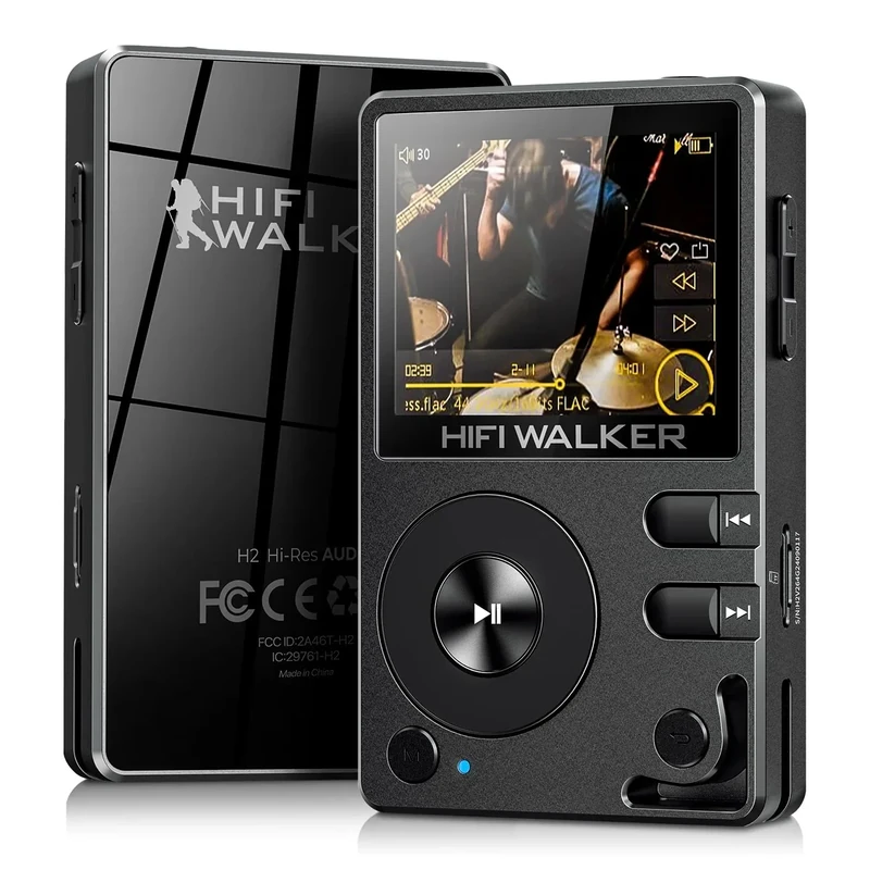 HIFI WALKER H2 HiFi MP3 Player - 64GB Bluetooth DSD Lossless Audio