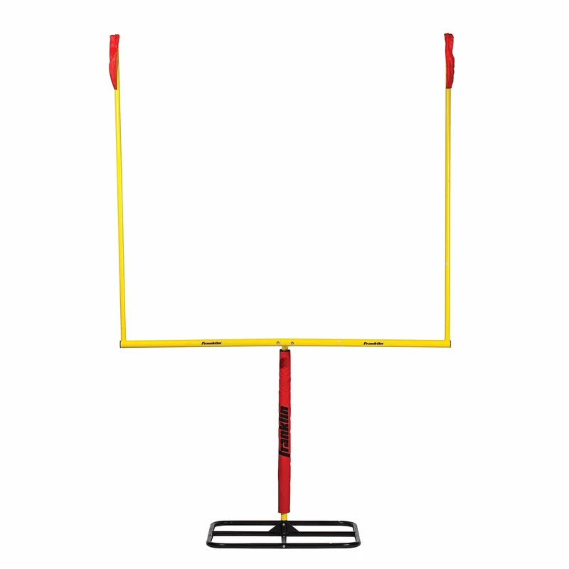 Franklin Sports Authentic Youth Steel Football Goal Post - Metal Field Goalpost for Kids - Backyard Field Goal Kicking Toy - Portable Set - 8.5' x 5.5'