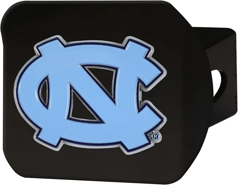 FANMATS 22808 North Carolina Tar Heels Black Metal Hitch Cover - 3D Color Emblem