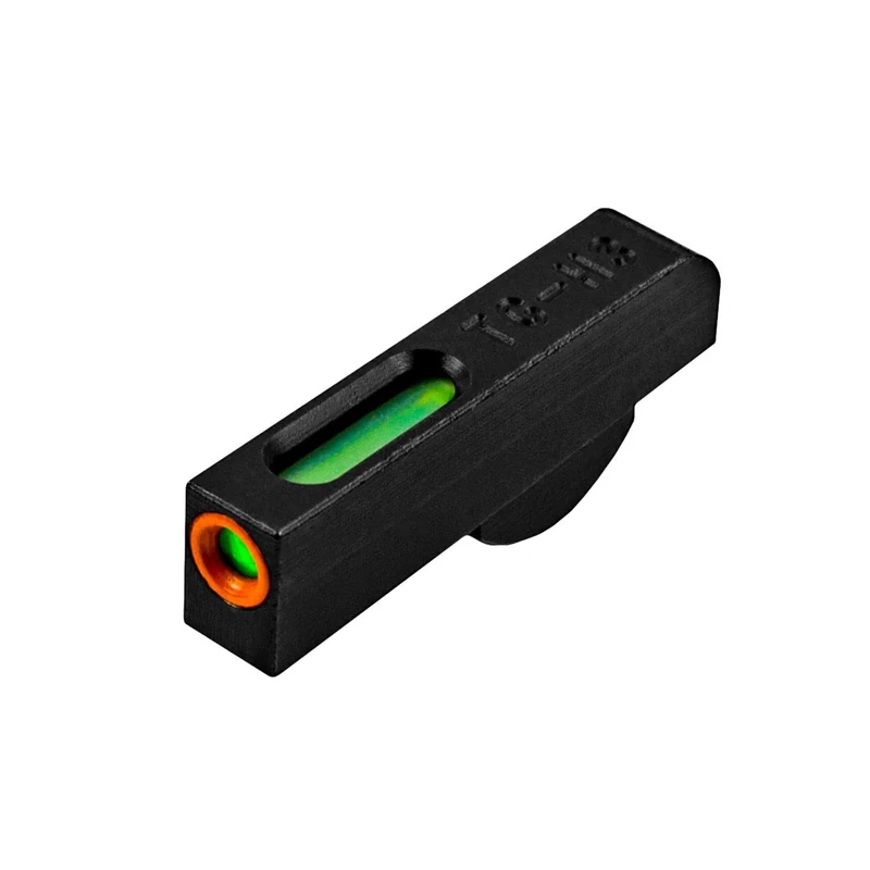 TRUGLO TFX PRO Handgun Sight Compact Shock-Resistant Glowing Tritium & Fiber-Optic Xtreme Night Sight with High Contrast Orange Front Ring, Compatible with Smith & Wesson J-Frame Handguns, Front Only