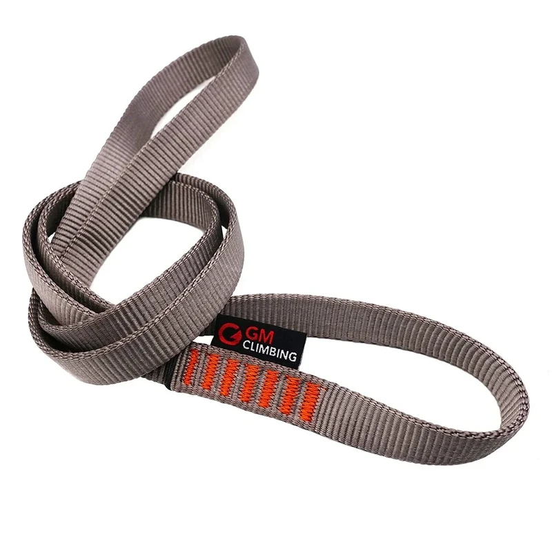 GM CLIMBING Pack of 3 16mm Nylon Sling Runner 120cm / 48inch (Gray)