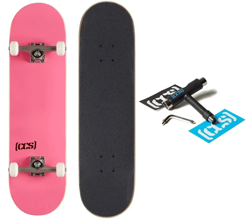 [CCS] Logo Skateboard Complete Pink 8.50"