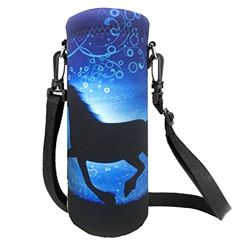 AUPET Water Bottle Bag Carrier,24oz/32oz Insulated Neoprene bottle Sling Holder Case Pouch Cover for 1000ML/750ML Bottles with Shoulder Strap for walking