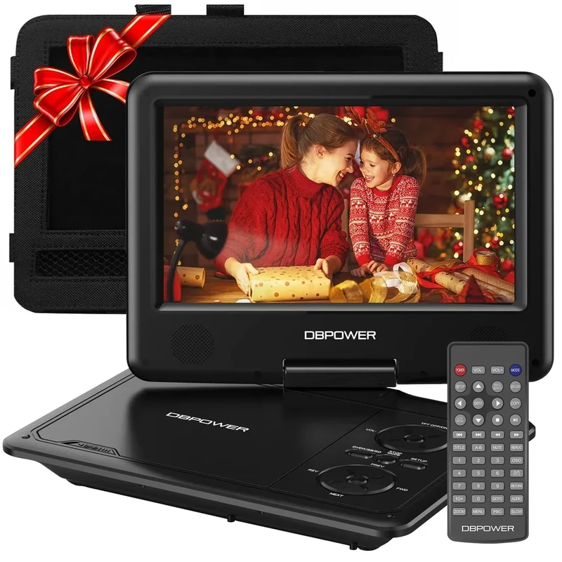 DBPOWER 11.5" Portable DVD Player - 5hr Battery, 9" Screen, USB/SD