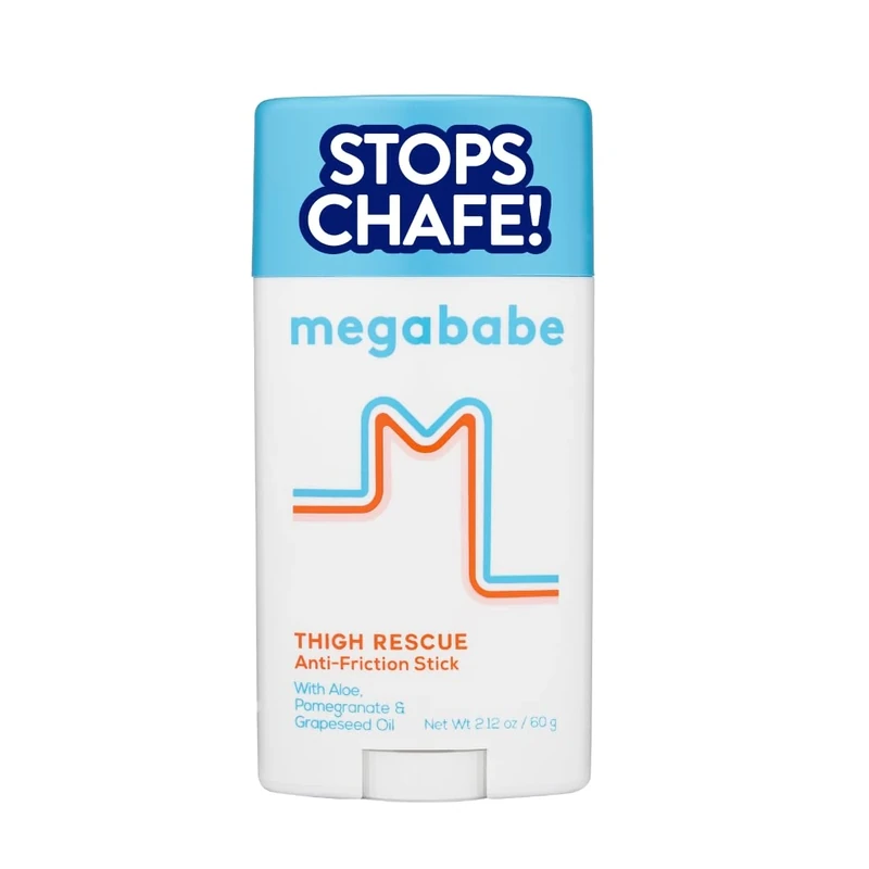 Megababe Thigh Rescue Anti-Chafe Stick | Prevents skin chafe & irritation | Thighs, arms, bra-lines & more | Summer Vacation Essentials | 2.12oz (Pack of 1)