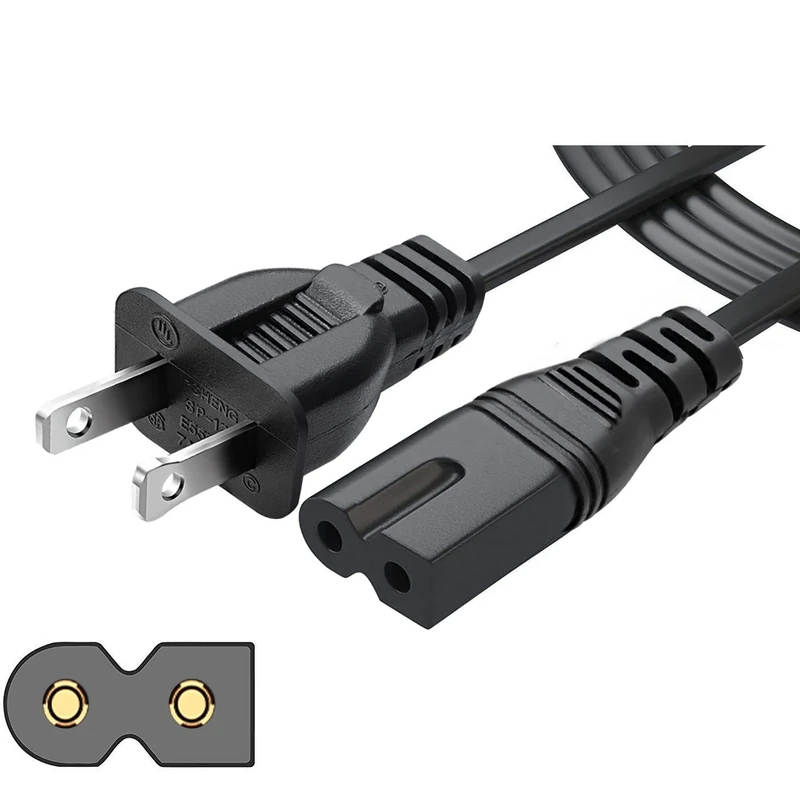 CHANZON 6ft 7A 125V Cord - NEMA1-15P to IEC320 C7 - Fits Vizio TVs