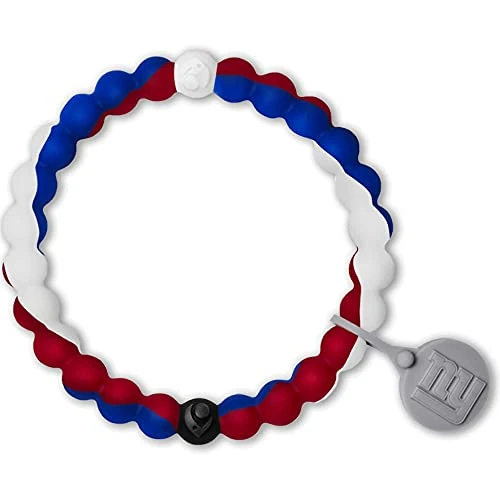 Lokai Silicone Beaded Bracelet for Men & Women, NFL Football Collection - New York Giants, Medium - Silicone Jewelry Fashion Bracelet Slides-On for Comfortable Fit - Image 1