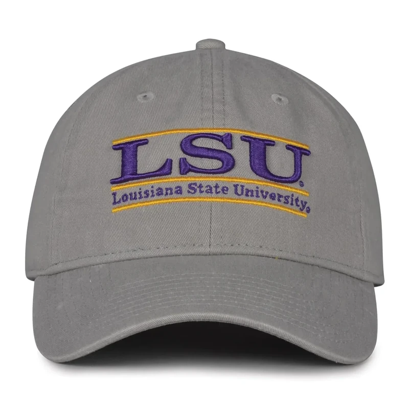The Game Split Bar Design Trucker Mesh Hat, Gray, Adjustable, LSU Tigers