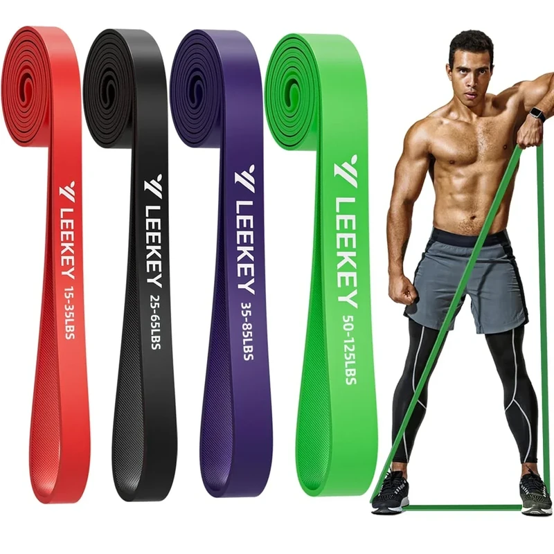 LEEKEY Resistance Bands for Working Out, Exercise Bands with Door Anchor,Pull Up Assistance Bands for Men and Women- Strength Bands for Fitness Training, Physical Therapy,Home Workout