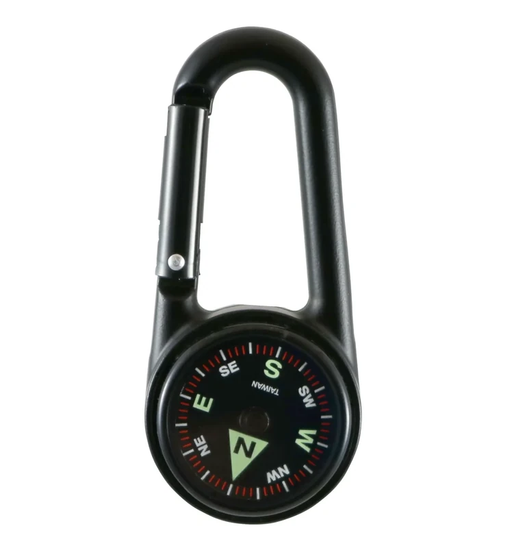 Coghlan's Carabiner Compass with Liquid-Filled Design, Luminous Directional Markers, Built-in Carabiner - Compact, Lightweight (1.2 x 2.7 x 0.4 in, 0.6 oz) for Hiking and Camping Navigation