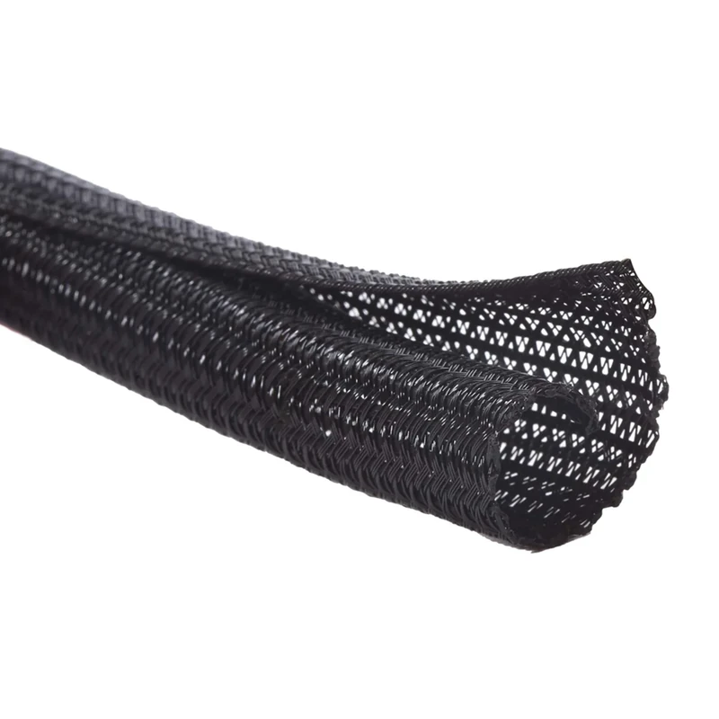 Alex Tech 10ft 1/8" Split Cord Protector Sleeve - Black