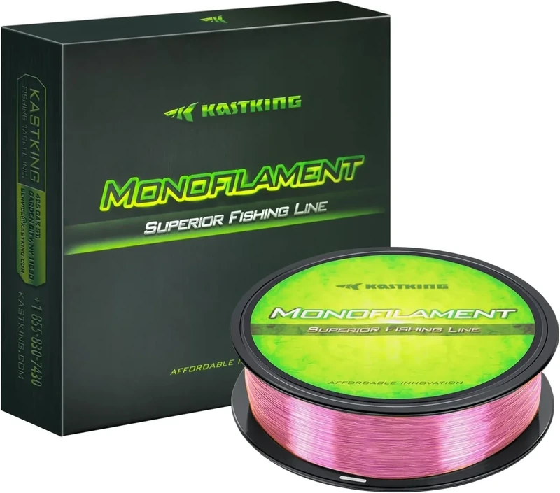KastKing Premium Monofilament Fishing Line,Pink,300Yds,6LB