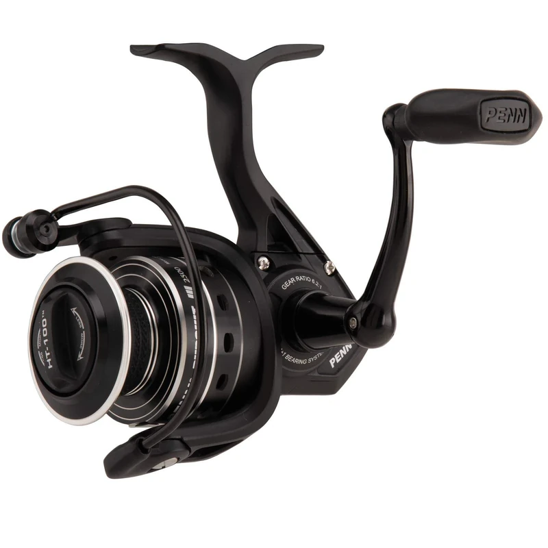 PENN Pursuit III Spinning Fishing Reel, Black/Silver, 3000