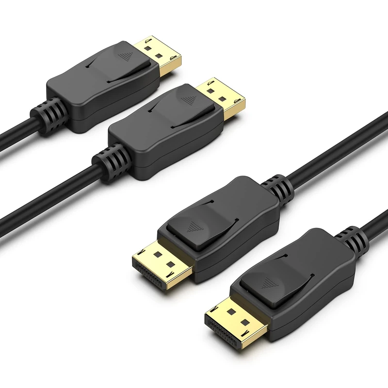 BENFEI [VESA Certified] 8K DisplayPort to DisplayPort 6 Feet Cable 2 Pack, DP to DP Male to Male Cable, Supports 8K@60Hz, 4K@144Hz 120Hz, 2K@240Hz Compatible for Lenovo, Dell, HP, ASUS and More