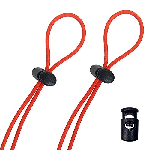 Flow Goggle Strap Kit (2-Pack) - Replacement Bungee Cord Straps for Swim Goggles (Solid Orange)