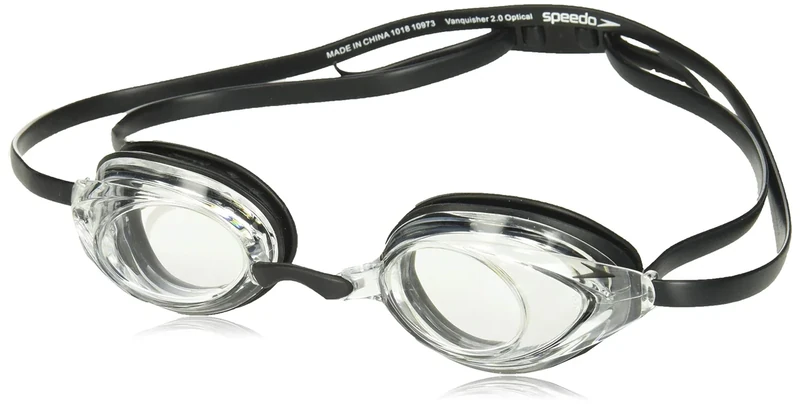 Speedo Vanquisher 2.0 Optical Swim Goggle, Clear, -4 - Image 1